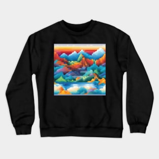 Pixel Art Repeating Patternv Crewneck Sweatshirt